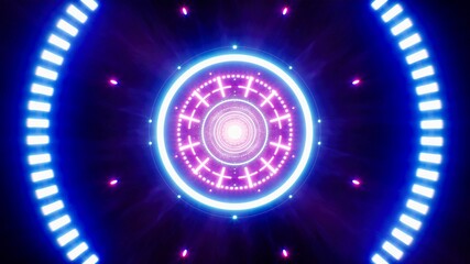 Neon Light Shooting VJ Background