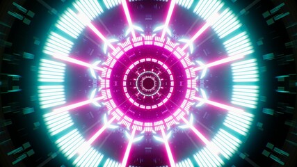 Retro Neon Lights VJ Tunnel