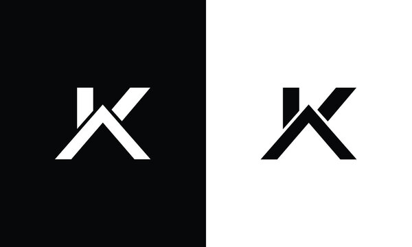 KA ,AK Alphabet Monogram Icon Logo vector illustration
