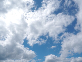 Naklejka na ściany i meble 夏の青空と雲