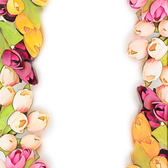 Beautiful watercolor roses and peony flowers