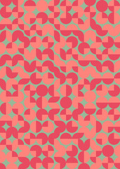 Abstract Geometric Pattern generative computational art illustration