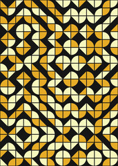 Abstract Geometric Pattern generative computational art illustration