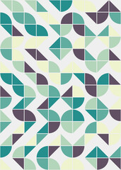 Abstract Geometric Pattern generative computational art illustration