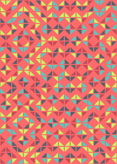 Abstract Geometric Pattern generative computational art illustration