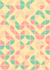 Abstract Geometric Pattern generative computational art illustration