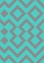 Abstract Geometric Pattern generative computational art illustration