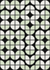 Naklejka premium Abstract Geometric Pattern generative computational art illustration