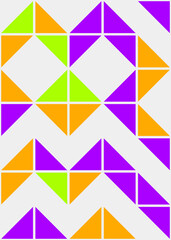 Abstract Geometric Pattern generative computational art illustration