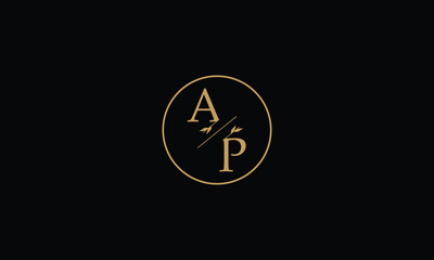  Monogram AP vector logo letters