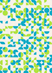 Abstract Geometric Pattern generative computational art illustration