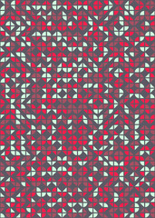 Abstract Geometric Pattern generative computational art illustration