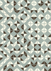 Abstract Geometric Pattern generative computational art illustration