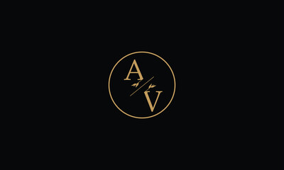  Monogram AV vector logo letters