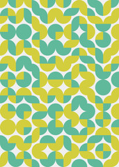 Abstract Geometric Pattern generative computational art illustration