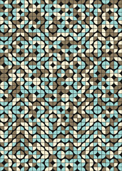 Abstract Geometric Pattern generative computational art illustration