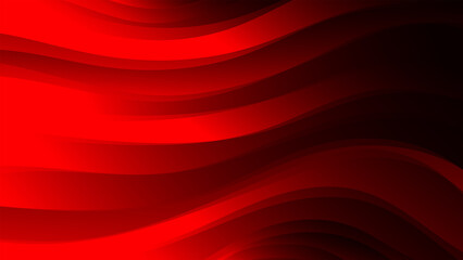 Abstract wavy red background