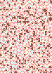 Fototapeta premium Abstract Geometric Pattern generative computational art illustration