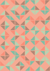 Fototapeta premium Abstract Geometric Pattern generative computational art illustration