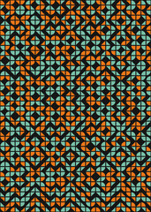 Abstract Geometric Pattern generative computational art illustration
