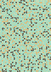 Abstract Geometric Pattern generative computational art illustration