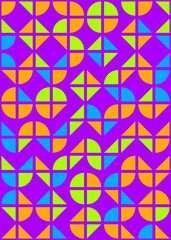 Abstract Geometric Pattern generative computational art illustration