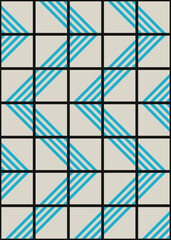 Abstract Geometric Pattern generative computational art illustration