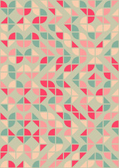 Abstract Geometric Pattern generative computational art illustration