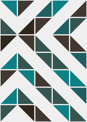 Fototapeta premium Abstract Geometric Pattern generative computational art illustration