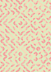 Abstract Geometric Pattern generative computational art illustration