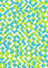 Abstract Geometric Pattern generative computational art illustration