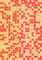 Abstract Geometric Pattern generative computational art illustration