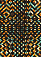 Abstract Geometric Pattern generative computational art illustration
