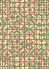 Abstract Geometric Pattern generative computational art illustration