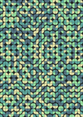 Abstract Geometric Pattern generative computational art illustration