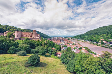 Heidelberg panorama in Germany