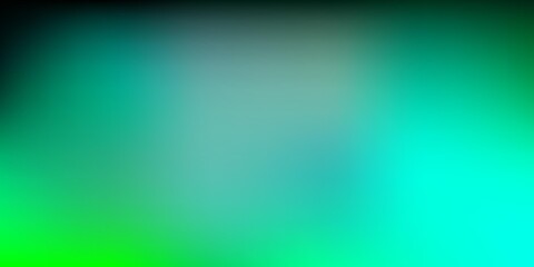 Light Green vector gradient blur pattern.