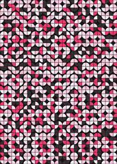 Abstract Geometric Pattern generative computational art illustration