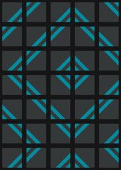 Abstract Geometric Pattern generative computational art illustration