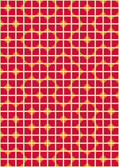 Fototapeta premium Abstract Geometric Pattern generative computational art illustration