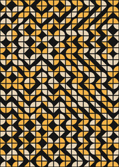 Abstract Geometric Pattern generative computational art illustration