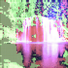 Creative mosaic pattern colored squares. Colored art festival abstract pixel background. RGB pattern. Mosaic colorful beautiful tiles. Modern art color pattern ornament decorative illustration.