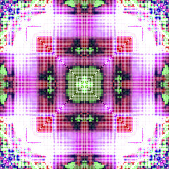 Creative mosaic pattern colored squares. Colored art festival abstract pixel symmetrical background. RGB pattern.  Colorful beautiful tiles. Modern art color pattern ornament decorative illustration.