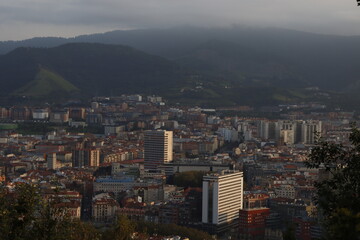 Fototapeta premium Bilbao seen from a hill