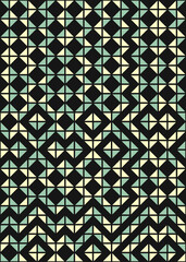 Fototapeta premium Abstract Geometric Pattern generative computational art illustration