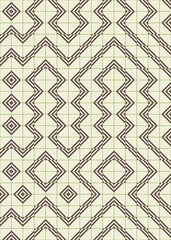 Abstract Geometric Pattern generative computational art illustration