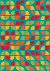 Abstract Geometric Pattern generative computational art illustration