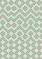 Abstract Geometric Pattern generative computational art illustration