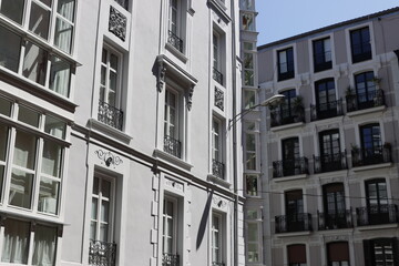 Flat buildings in a neighborhood of Bilbao