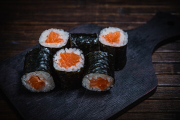 Sushi- delicious asian. Fastfood- restaurant concept